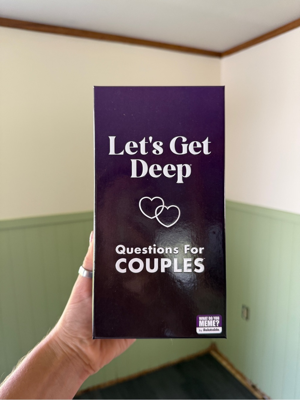 Let's Get Deep Questions for Couples Card Game - Purple